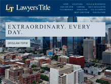 Tablet Screenshot of lawyerstitledfw.com